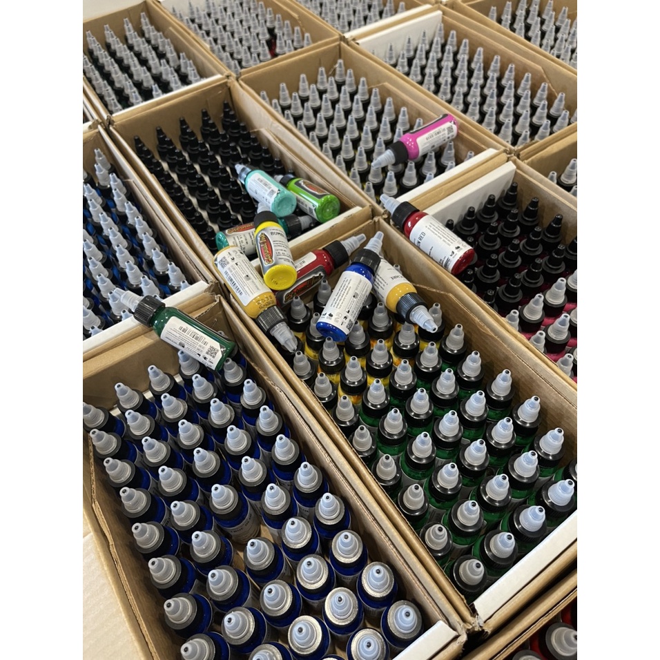 Mực xăm hình Eternal Sky Blue màu Xanh Dương Nhạt tem mới chính hãng dùng cho tattoo