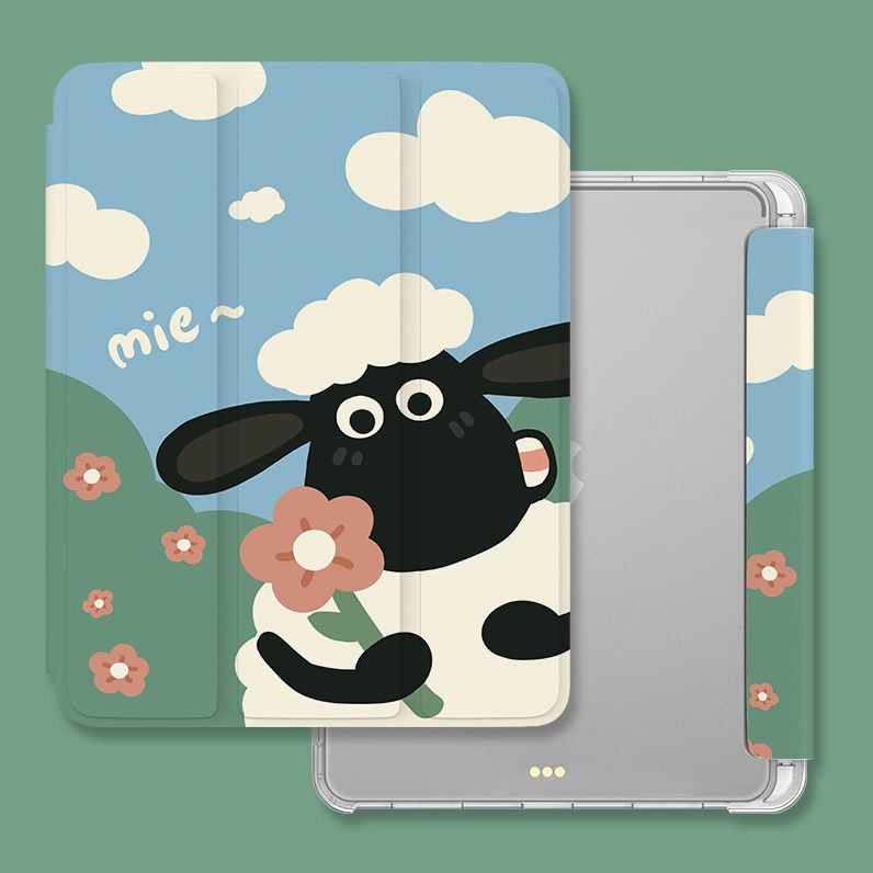 Ốp Máy Tính Bảng Mềm Hình Cừu Dễ Thương Cho iPad GEN7 / 8 / 9 10.2 "GEN10 10.9" Pro11 "Pro12.9" 2022 Air4 Air5 Air3 mini6