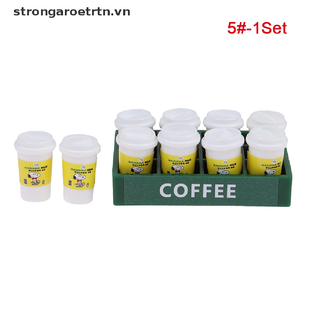 1 Set Cốc Uống Cà Phê Kèm Hộp Đựng Trang Trí Nhà Búp Bê 1: 12