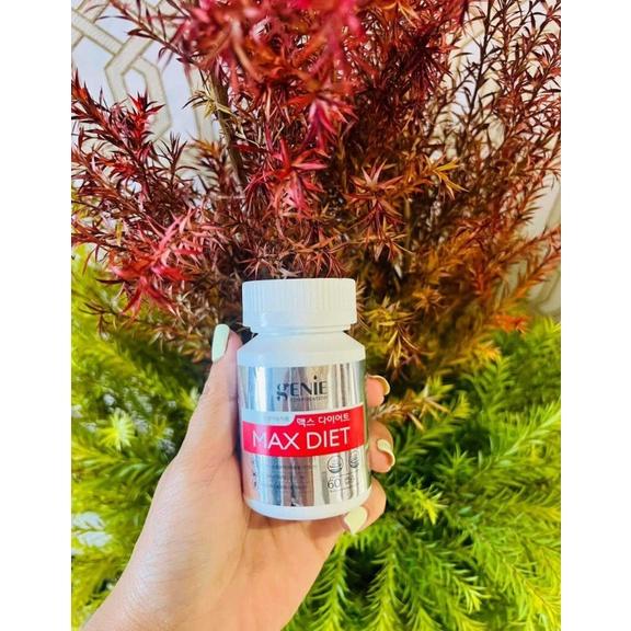 Viên Uống Giảm Cân Dành Cho Cơ Địa Lờn Thuốc Max Diet Genie Hàn Quốc 60 Viên.