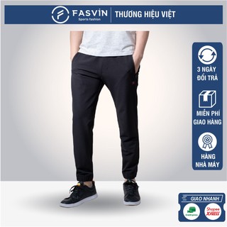 Quần jogger thể thao nam Fasvin DC20424.SG gấu bo vải gió mờ 01 lớp gấu bo cao cấp.