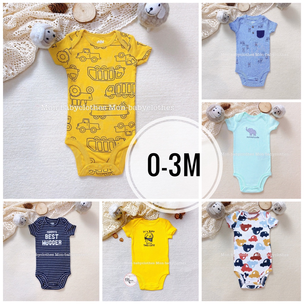 BODY cộc tay 0-3 tháng