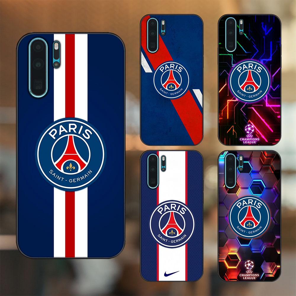 Ốp lưng Huawei P30 Pro viền đen in hình CLB Bóng Đá PSG Paris Saint Germain