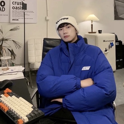 Áo Khoác Phao Lông Vũ Form Rộng Unisex Cho Nam Nữ