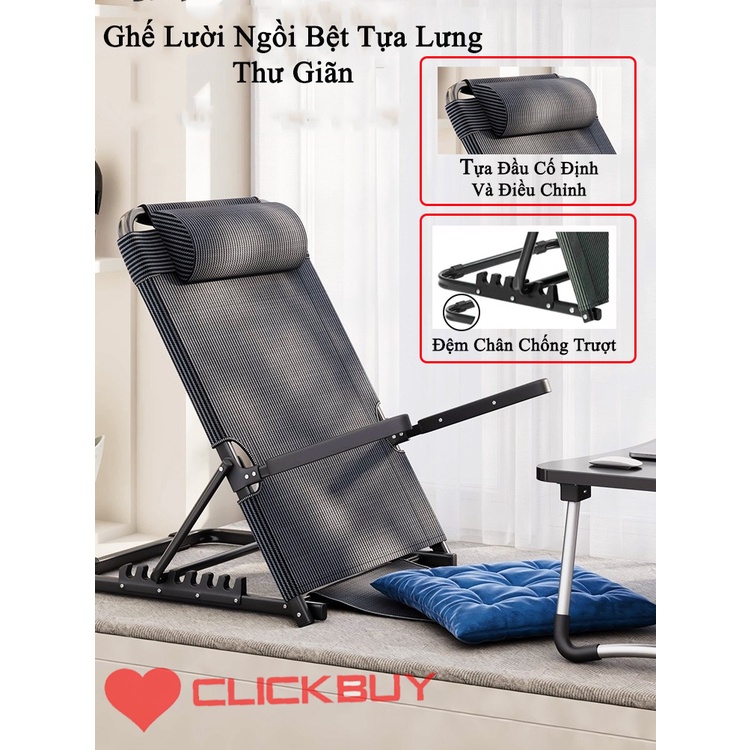 Ghế Bệt Tựa Lưng Thư Giãn 5 Cấp Độ, Có Thể Gập Gọn Phù Hợp Cho Người Già Người Bệnh, Học Sinh, Nhân Viên Văn Phòng