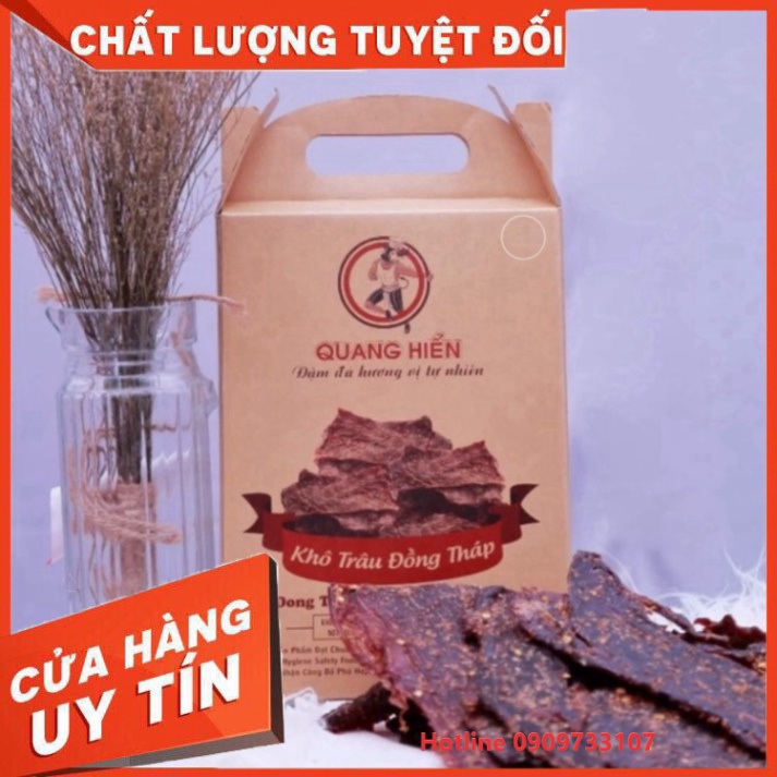 HCM-SALE Đồ Ăn Vặt, Thịt Trâu Khô, Beef Jerky, Khô Bò Nhiều Vị Quang Hiển New
