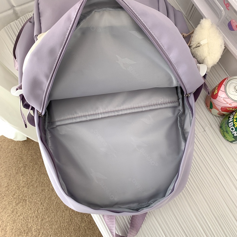 Balo PRETTYZYS 14 inch sức chứa lớn phong cách Hàn Quốc 2023 cho bạn gái tuổi teen
