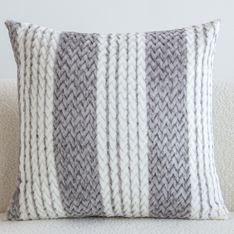 [CHỈ VỎ/ SIZE 43X43CM] VỎ GỐI TỰA LƯNG TRANG TRÍ SOFA VẢI LEN CHẠY ZIXC ZAC CAO CẤP SBK188