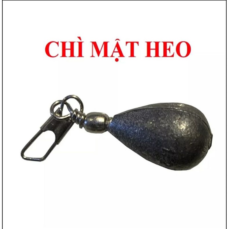 Chì câu mật heo, chì giọt nước câu cá.