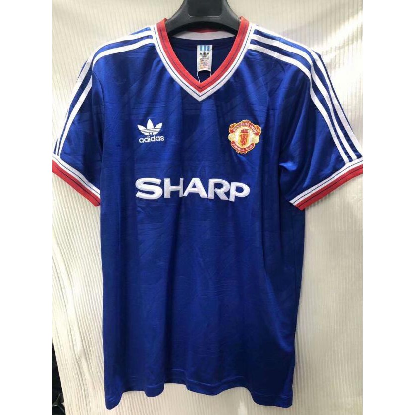 Áo Bóng Đá Đội Tuyển Manchester 1986 1988 Phong Cách Retro