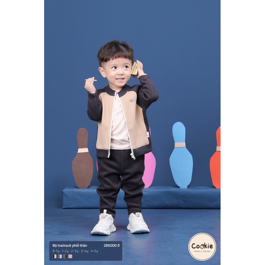 Cookie - BỘ TRACKSUIT THỂ THAO PHỐI THÂN  KÉO KHÓA CK43330