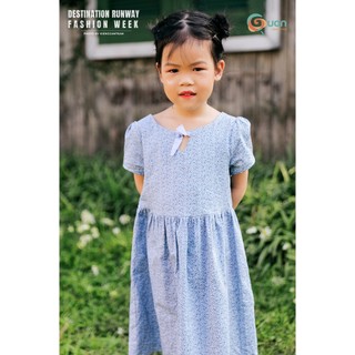 (7-38kg) Váy hoa GUON Bích Vân vải cotton thoáng mát cho bé 1 2 3 4 5 6 7 8 9 tuổi