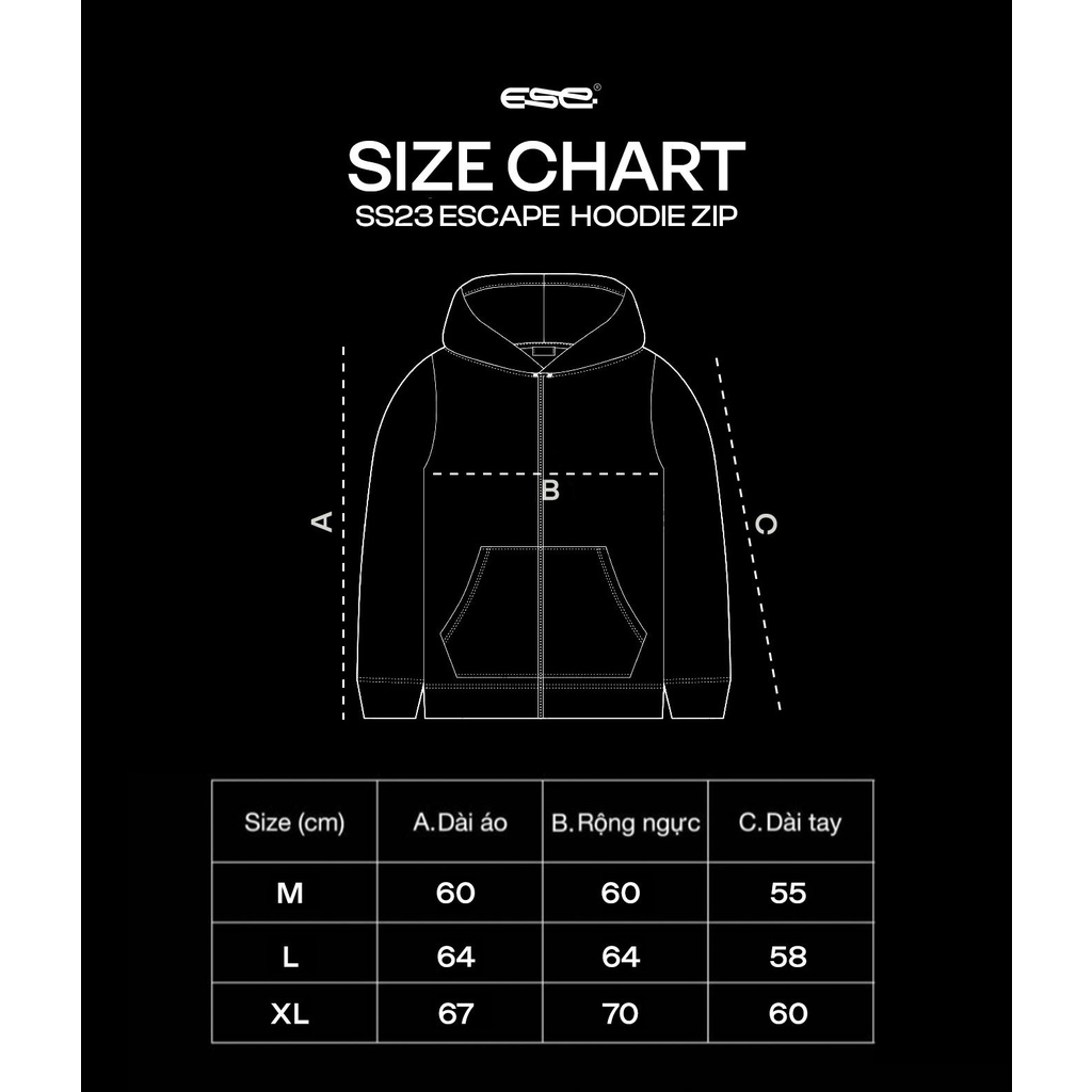 ÁO HOODIE ZIP - SS23 ESCAPE BROWN HOODIE ZIP - BLACK/ GREY/ BROWN