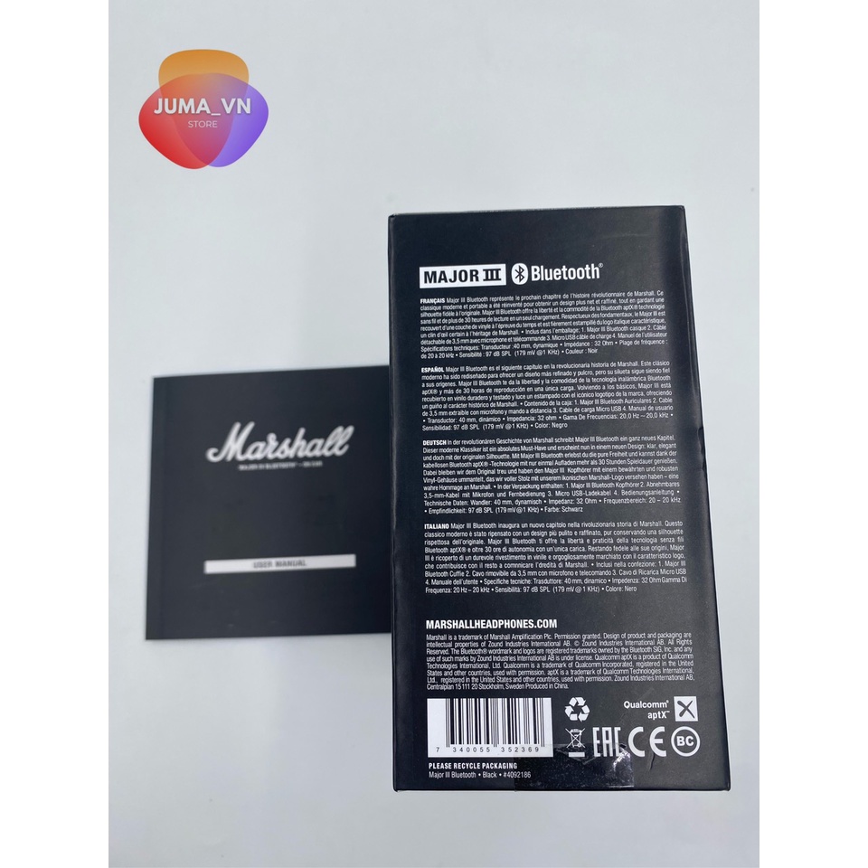 Tai Nghe chụp tai MARSHALL MAJOR  3  - MAJOR 4  New 100% - Bảo hành 12 tháng