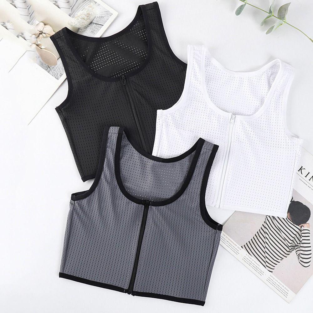 AROMA Áo Lót Nâng Ngực Không Gọng Khóa Kéo Thoáng Khí Thoải Mái Cho Nữ