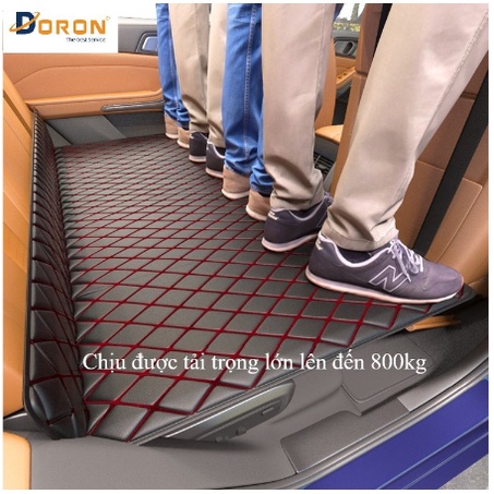 Giường ngủ cho xe hơi gấp gọn da cao cấp tiện dụng, đệm hơi ô tô êm ái sang trọng
