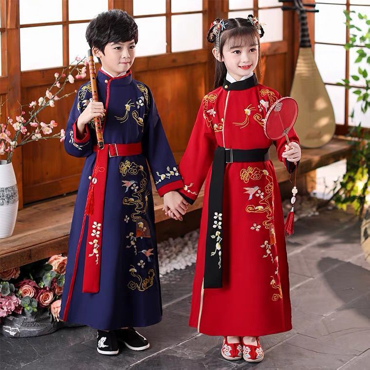 Bộ Hán Phục Phong Cách Trung Hoa Xinh Xắn Cho Bé