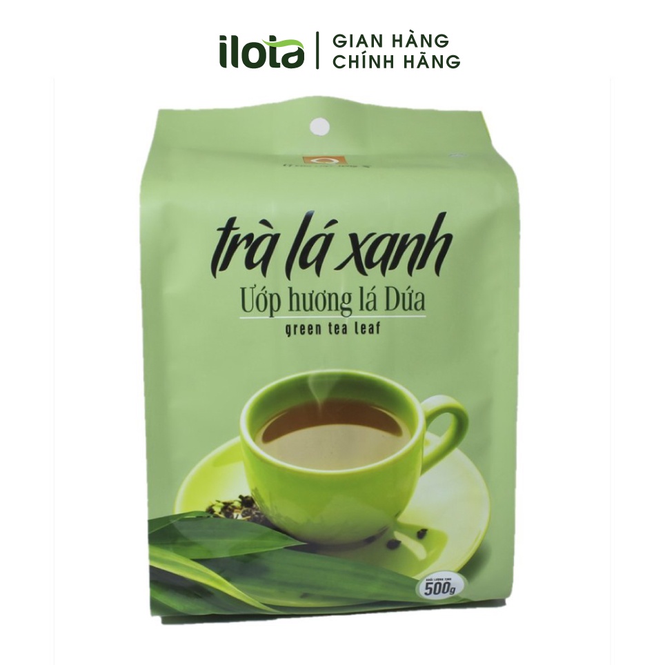 Trà lá xanh hương lá dứa Trần Quang (gói 500gr)