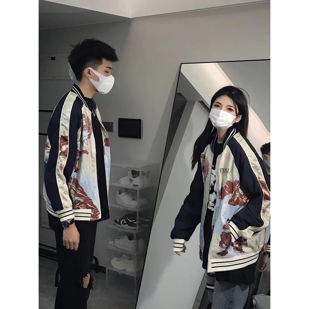 A 'o Bomber Influencer Su Liu Áo Khoác Bóng Chày Mỏng Phong Cách Đường Phố Thời Trang Xuân Thu Cho Nam Sinh