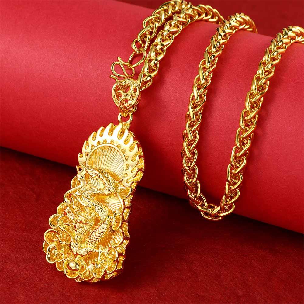 Vòng cổ Mặt Hình Xương Rắn Phong Cách Phật Giáo Trung Hoa Sang Trọng Thời Trang Cho Nam