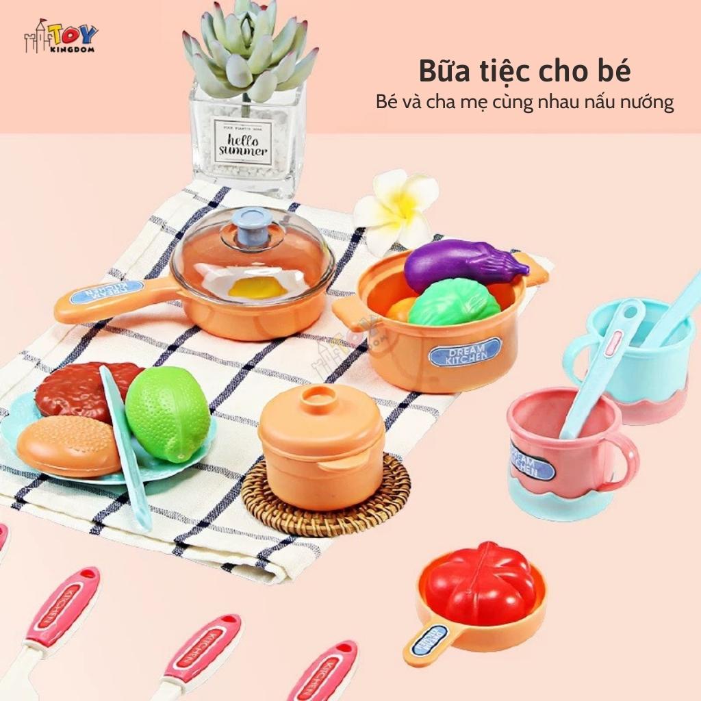 Bộ Đồ Chơi Nấu Ăn Ahihi Cho Bé Gái , Chất Liệu Nhựa An Toàn