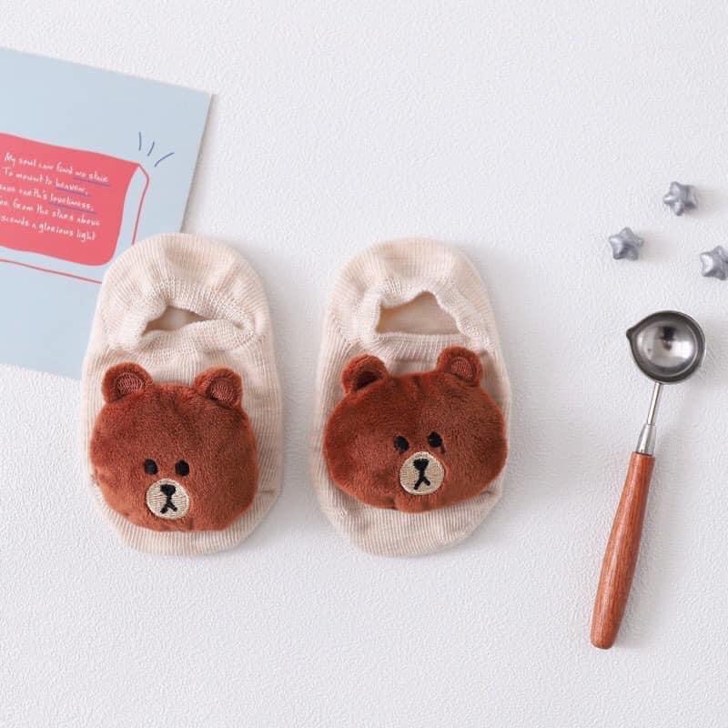 Tất 3D hình thú chất liệu cotton mềm mại ngộ nghĩnh đáng yêu cho bé từ 0-2 tuổi