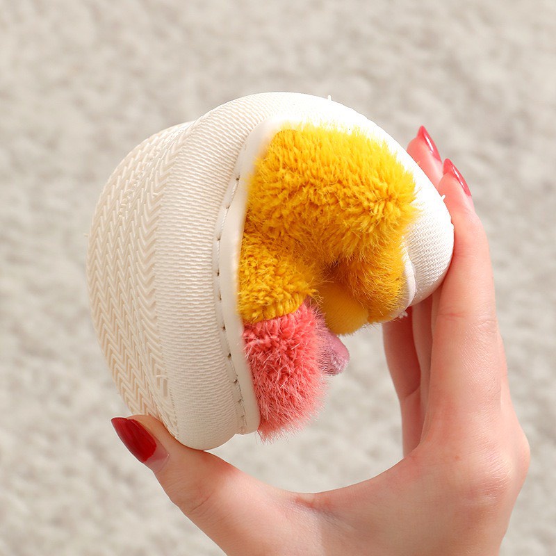 Dép bông đi trong nhà cho bé tai thỏ dễ thương ấm áp