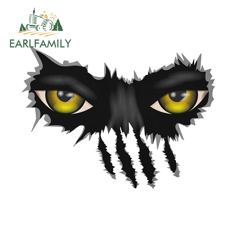 Đề Can Dán Trang Trí Xe Hơi Họa Tiết Đôi Mắt Quỷ Độc Đáo Kích Thước 13Cmx11.6Cm diy