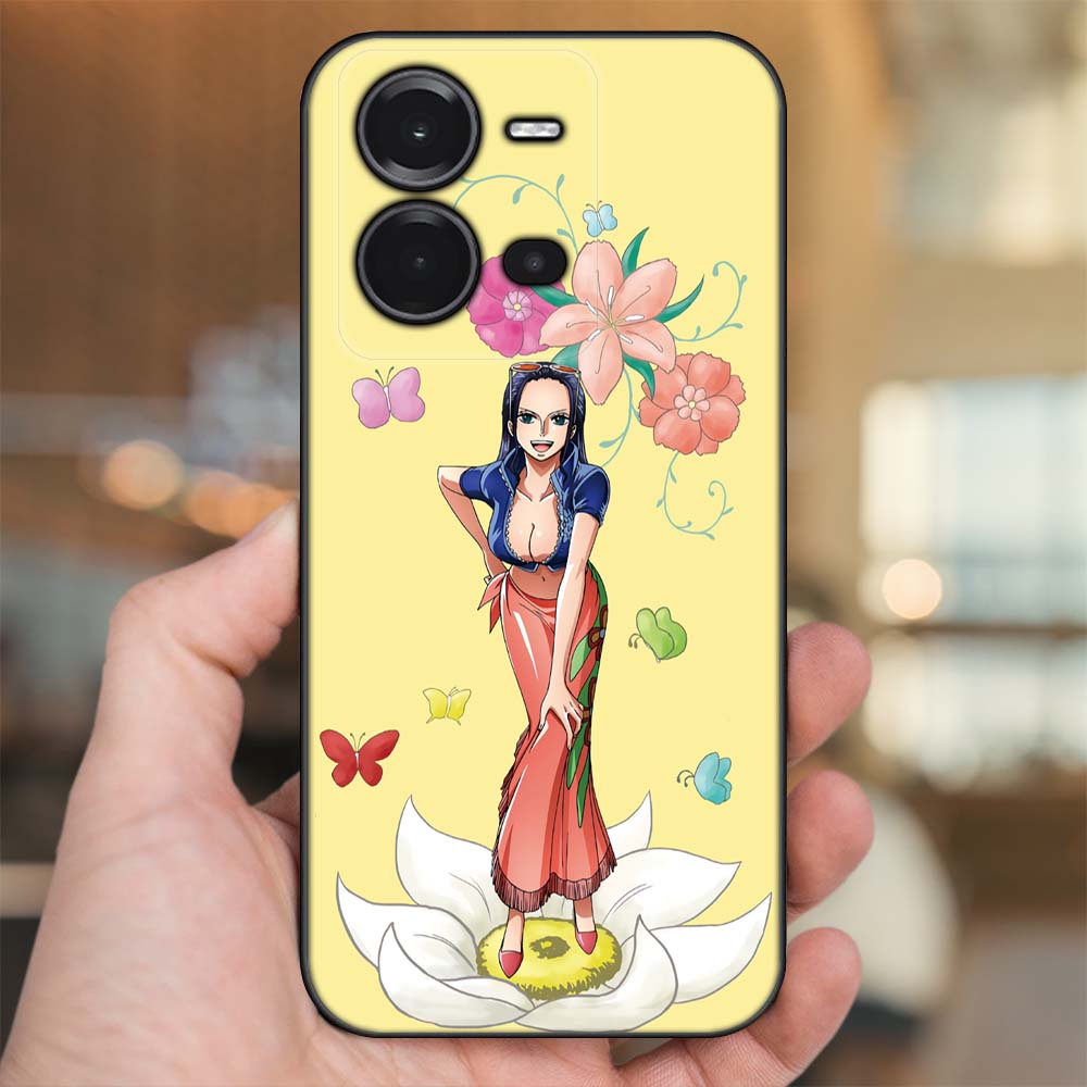 Ốp lưng Vivo V25 5G viền đen in hình Nico Robin One Piece Đảo Hải Tặc