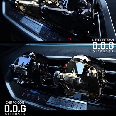 Nước hoa ô tô cao cấp hàn quốc đầu chó POODLE DOG - Nước hoa kẹp khe gió xe hơi độc lạ.Mùi hương sang trọng