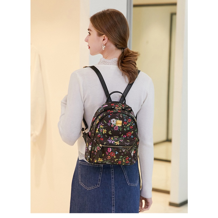 Balo MCM hoạ tiết Hoa hàng QC SIZE 32 Thời Trang hót  2022