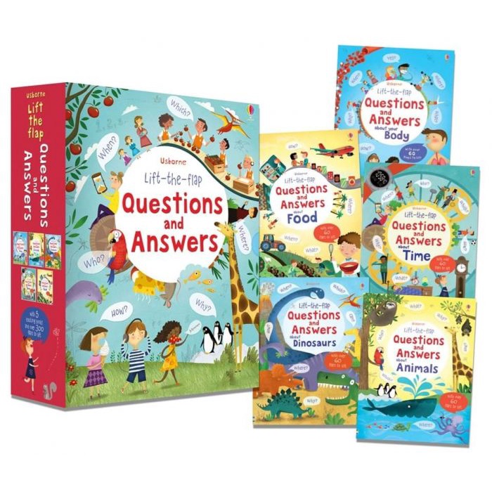 [Tiếng Anh cho bé] Series đồ chơi những câu hỏi và trả lời (Questions & Answers) của Usborne