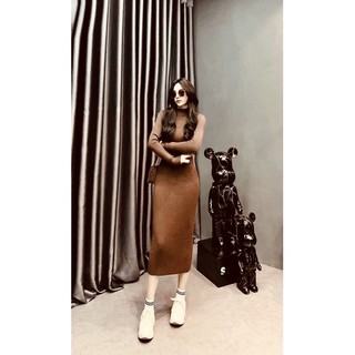váy maxi  len tăm cổ 9p 320k