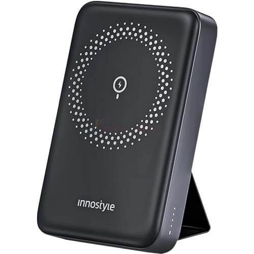 Sạc dự phòng không dây từ tính Innostyle PowerMag 2 in 1 10000 mAh 15W IS20PD - Hàng chính hãng - Công suất tối đa 20W