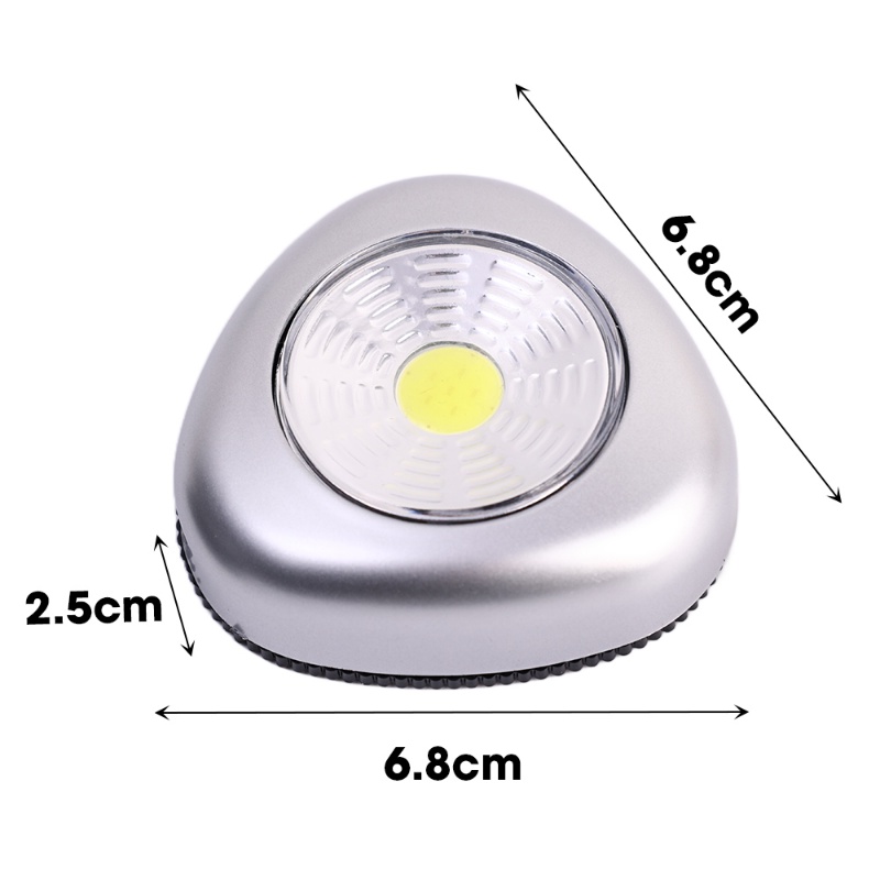 Đèn LED Hình Tam Giác Không Dây Chạm Cảm Ứng Gắn Tủ Quần Áo