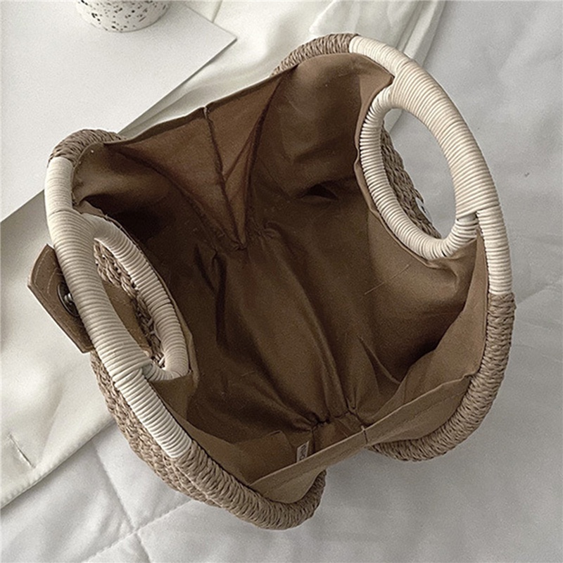 Túi Xách Mây Đan Hình Vỏ Sò Dễ Thương Cho Nữ