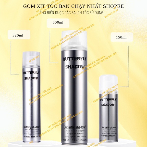 Gôm Bạc Tạo Kiểu Butterfly Shadow HẢI ANH SALON