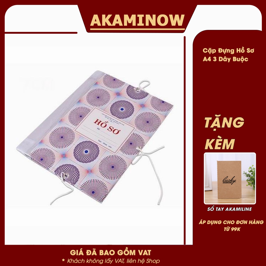 Cặp Đựng Hồ Sơ A4 3 Dây Buộc