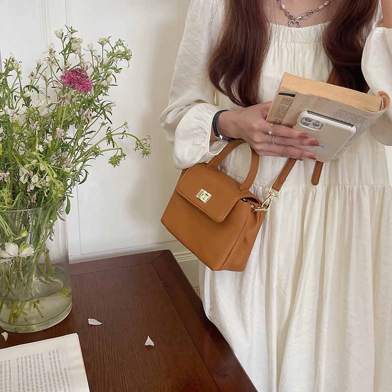 Mischa Túi Đeo Vai Bằng Da PU Màu Trơn Phong Cách Phương Tây Thời Trang Cho Nữ