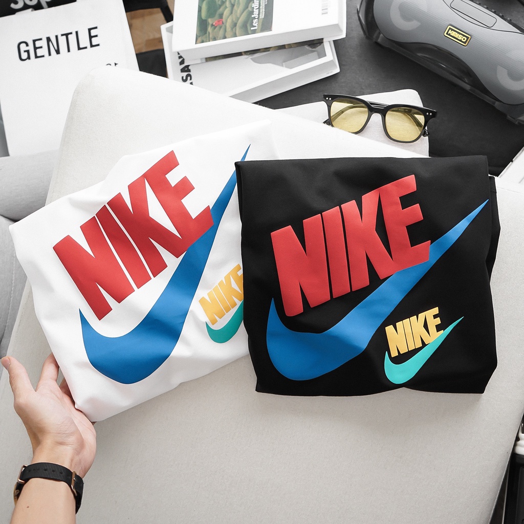 Áo thun thời trang nam, áo phông nam chất liệu cotton 4 chiều, logo in nổi cao cấp N016