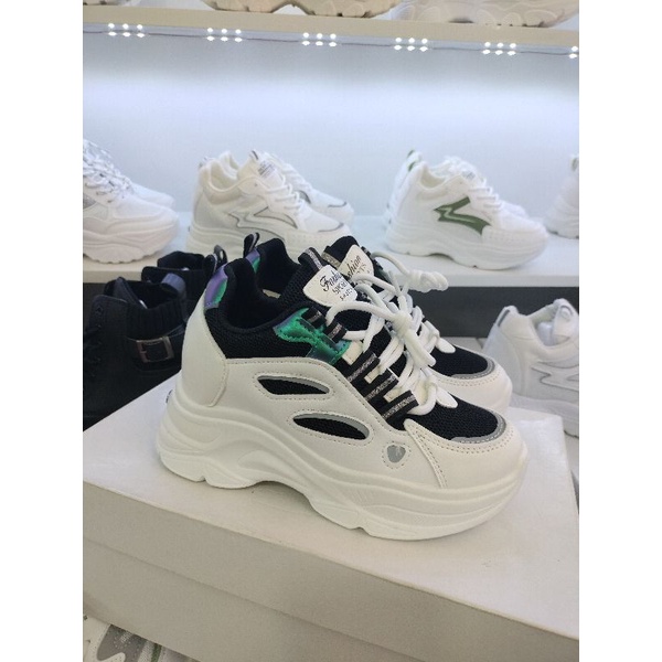 Giầy thể thao nữ độn đế 8 phân siêu nhẹ cao cấp