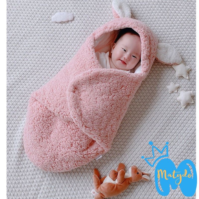 ủ cừu chần bông cho bé siêu ấm (0_3 tháng)