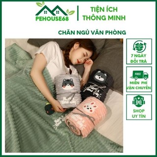 Chăn ngủ văn phòng, chăn mỏng cá nhân nằm ngủ tại văn phòng, gia đình, du lịch. Chất liệu Vải sợi Polyester, kt 115x170
