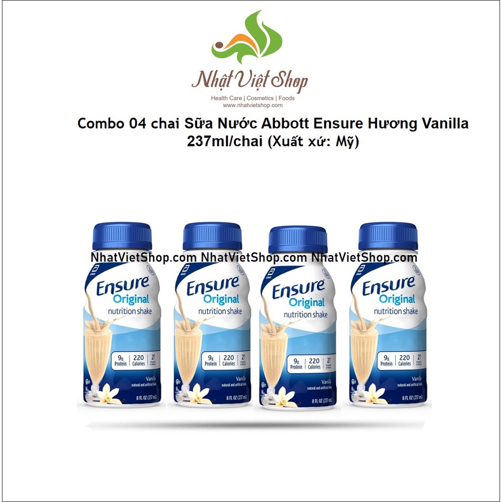 Sữa Nước Abbott Ensure Hương Vanilla 237ml/chai