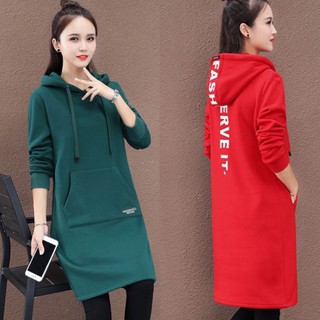 đầm hoodie suông chất thun da cá sấu đầm thời trang hàn quốc có size m,l,xl