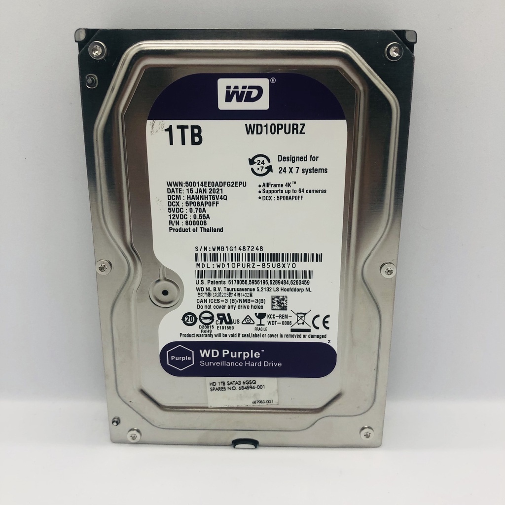 Ổ Cứng HDD cho PC,CAMERA 3.5inch 500GB | 1TB | 2TB - Western , Seagate - Hàng tháo máy - Bảo hành 12 tháng