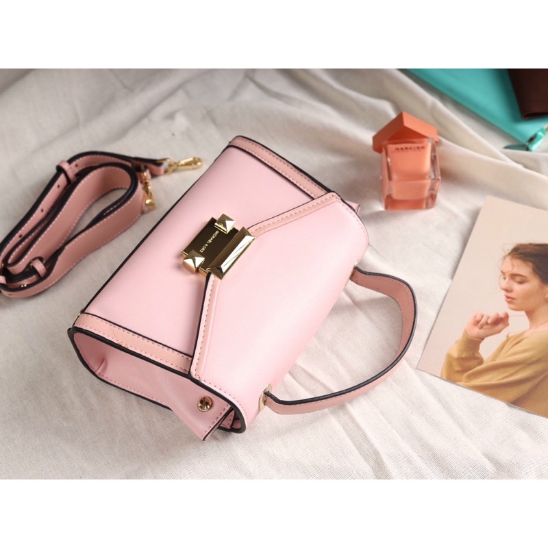 Túi xách MK Whitney mini Satchel màu hồng nhạt