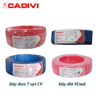 Dây điện đôi cadivi vcmd – dây điện đơn cadivi cv