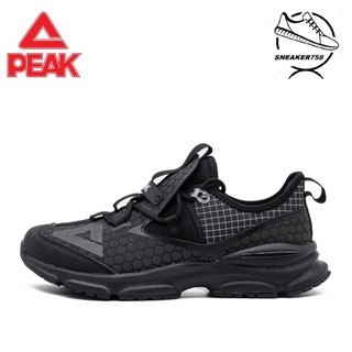 Giày chạy bộ thể thao nam peak stable e14271h – đen