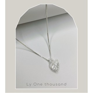 Dây chuyền bạc thiên nga đính đá-Ly One thousand